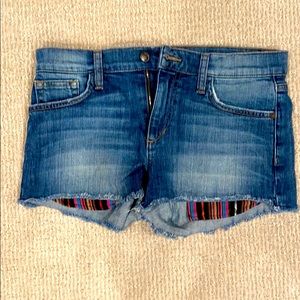 Size 27 Joe’s jeans cut off jean shorts.